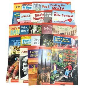 Houghton Mifflin Leveled Readers Lot of 25 Books Grades 1 to 5 EUC Homeschool